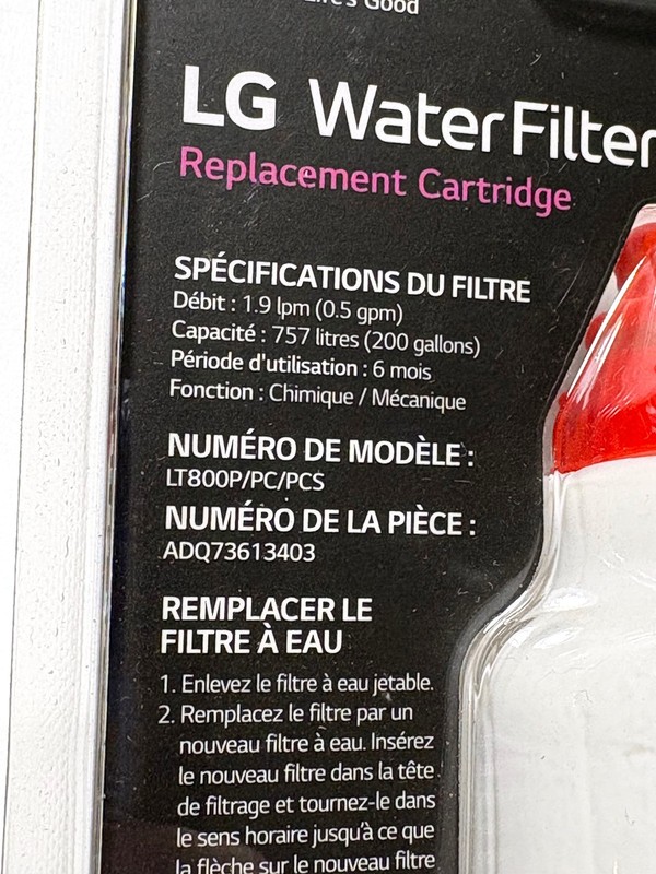 LG LT800P Lot Of 2 - 6 Month / 200 Gallon Replacement Refrigerator Water Filter gallery