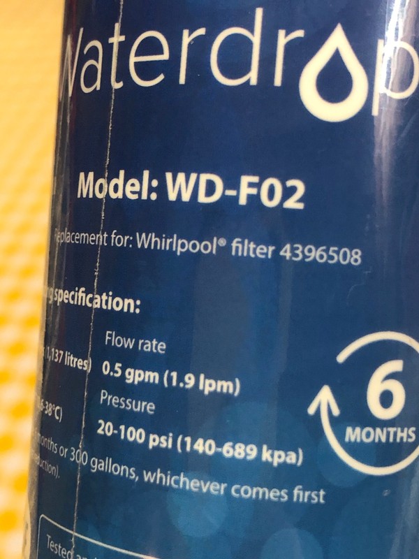 3 Pack Waterdrop WD-F02 Filter Replacement for Whirlpool 4396508 - Sealed -(CT1) gallery