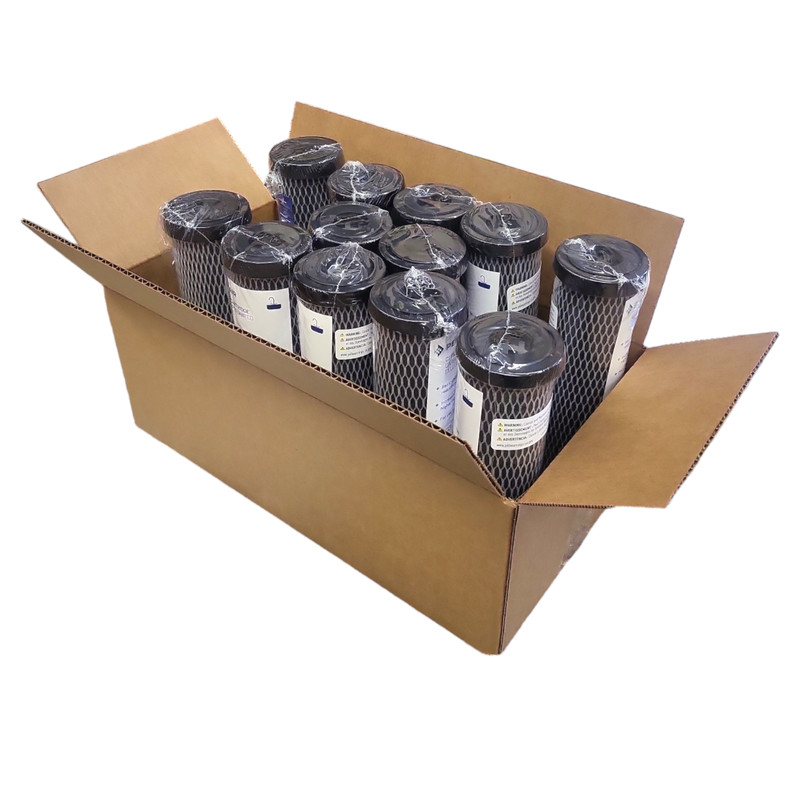 Pentek C1 / 155002-43 Carbon Impregnated Cellulose Filter 2.5×10 5 Micron 12 Pk