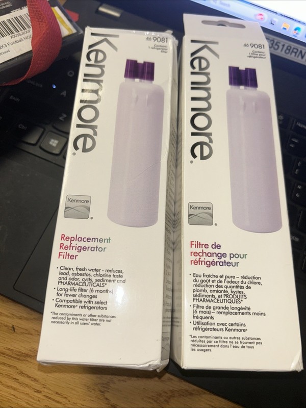 2 X Genuine Kenmore 9081 Replacement Refrigerator Water Filter 46-9081 NOB