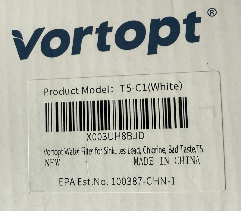 Vortopt Faucet Water Purifier T5(White) Activeted Carbon Rod,360 G Capacity gallery