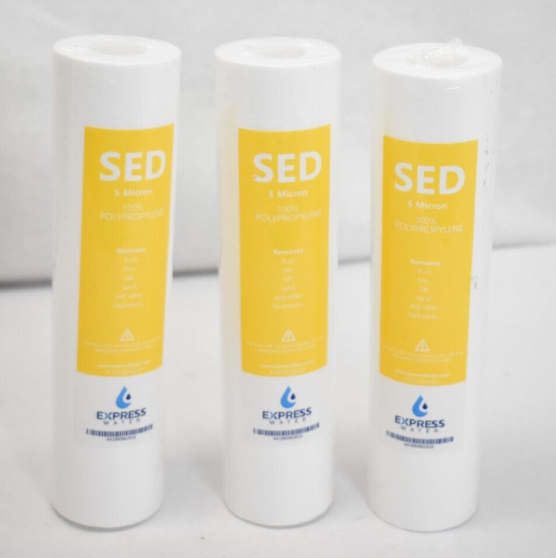 Sediment Water Filter Replacement 5 Micro High Capacity 10 » 3 Pack FLTSED0501