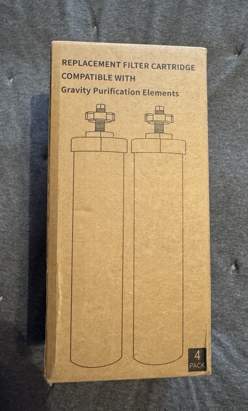 Pack of 4 Replacement Filters for Berkey Water Purification Systems, Brand New