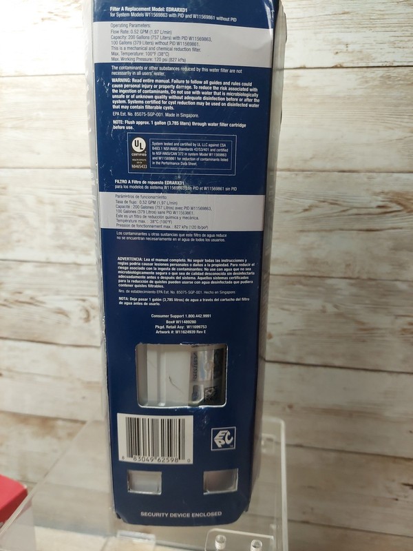 GENUINE EDRARXD1 Ice and Water Refrigerator Filter A gallery