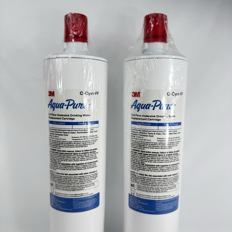 3M Aqua-Pure 2PACK C-Cyst-FF Cysts Scale Under sink Drinking Water Filter gallery
