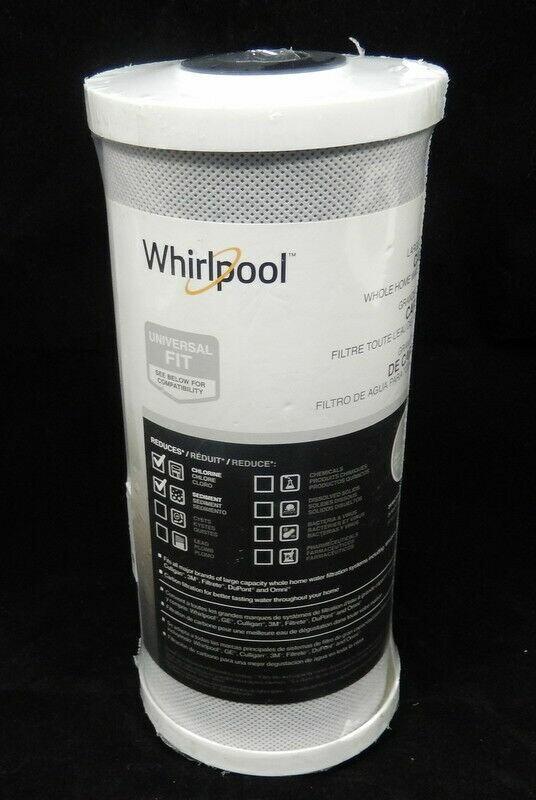 Pack of 3 Whirlpool WHA4BF5 Large Capacity Carbon Whole Water Filter Cartridge