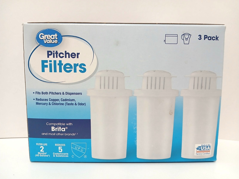 Great Value Pitcher Filters 3-Pack NEW! Compatible w/ Brita & Most Other Brands gallery