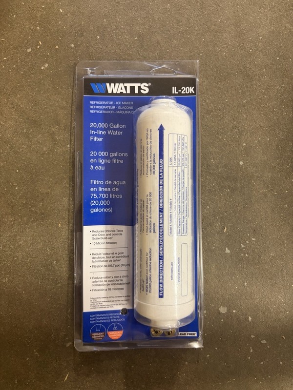 BRAND NEW SEALED – Watts IL-20K 20,000 Gallon In-Line Water Filter