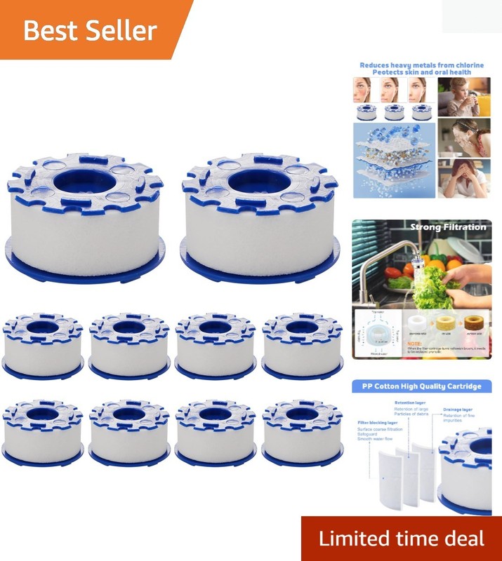 10-Pack Water Faucet Filter Cartridges – Clean, Safe Drinking Water Solution