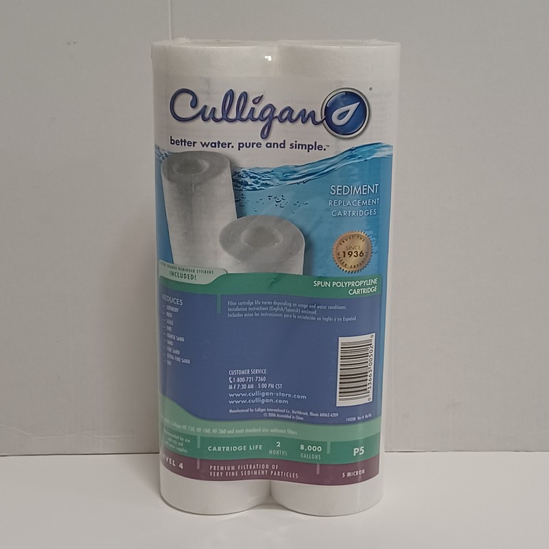 Culligan P5 D 5 Micron Sediment Cartridge 2 Pack New