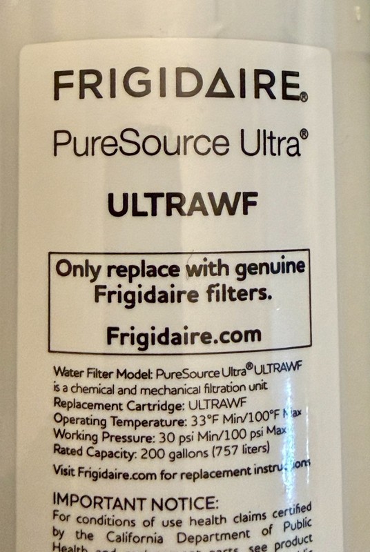Frigidaire ULTRAWF OEM Water Filter PureSource Genuine Open Box Sealed FREE SHIP gallery