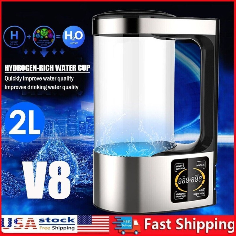 Hydrogen Water Machine Generator Rich Hydrogen Water Ionizer Generator Kettle US