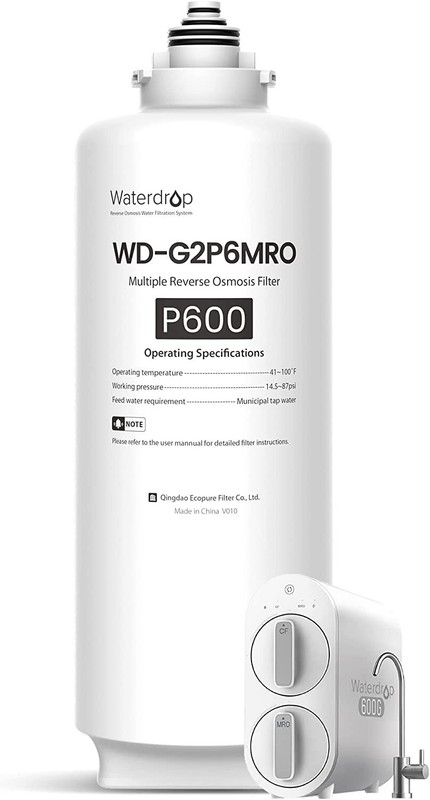 Waterdrop WD-G2P6MRO Filter, Used for Reverse Osmosis System