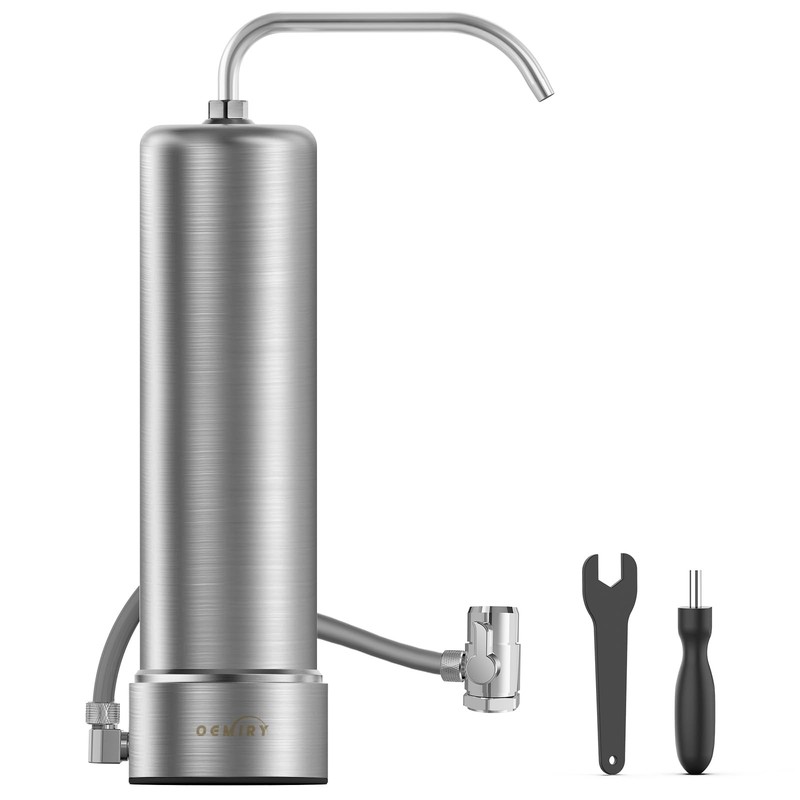 Countertop Water Filter, Stainless Steel 8000 Gallons Faucet Water Filtration…