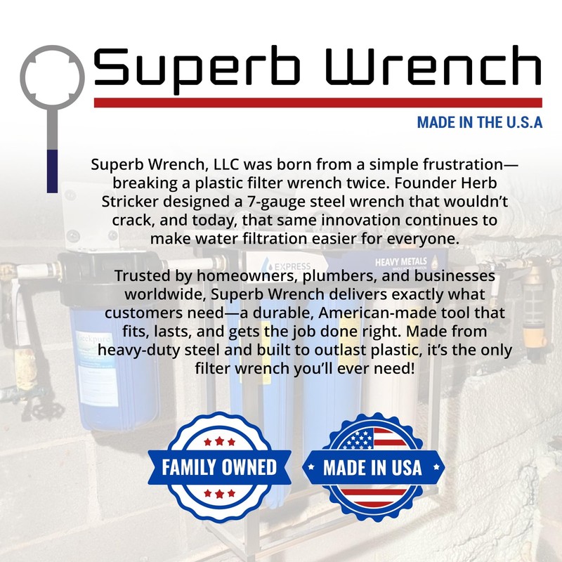 SUPERBSW4SS8 Metal Water Filter Housing Wrench 6 inch Inside Diameter gallery