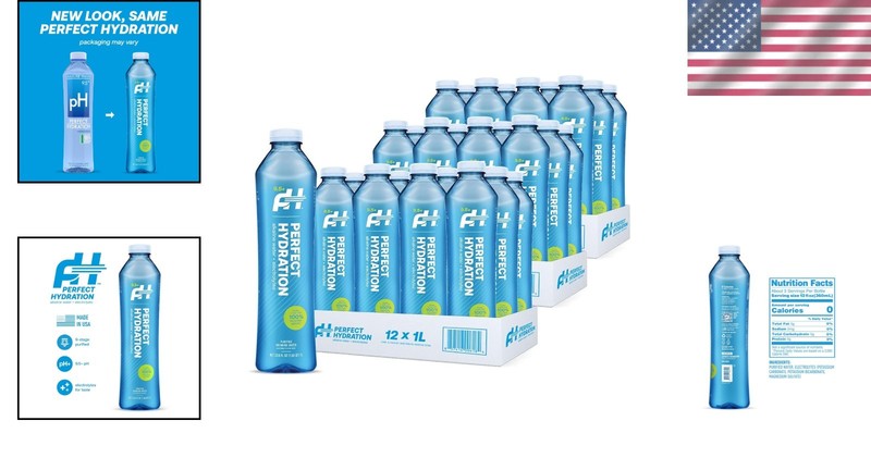 Crystal Clear 9x Purified Alkaline Water - 36 Count of 1L Bottles - Eco Friendly gallery