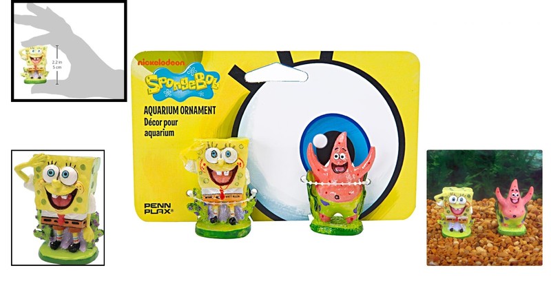 Playful SpongeBob & Patrick Mini Decor - Perfect for Children's Aquariums gallery