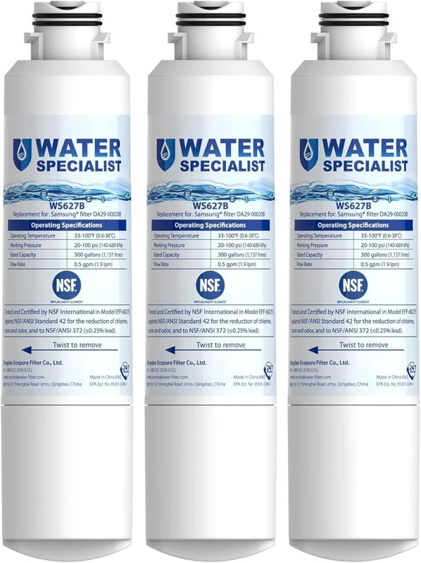 3 Pack Refrigerator Water Filter Replacement for DA29-00020B HAF-CIN