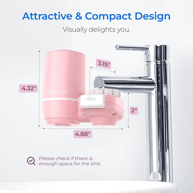 Waterdrop Sink Filter Water Faucet for Skin Care, Bathroom Faucet Filter gallery