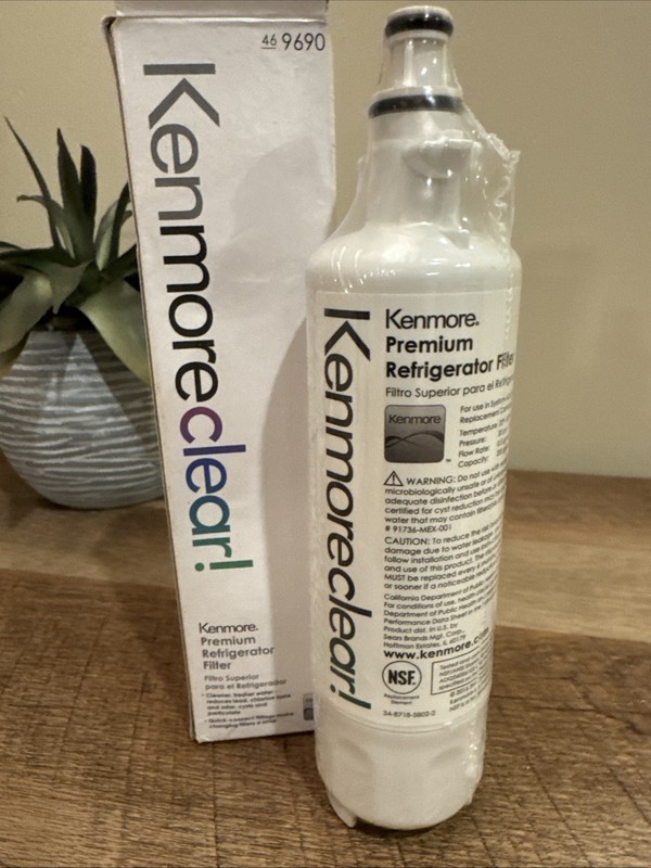 Kenmore 46-9690 Clear Refrigerator Water Filter – White Sealed NEW