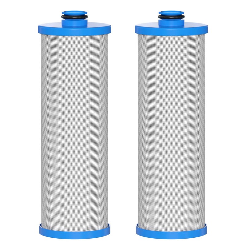 Vickmons KW1 RV Water Filter 2.5 x 10" Compatible with RCS/FR1 2 Pack, Blue