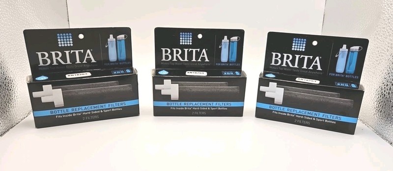 Genuine Brita Filters 2-Pack BB06 for Hard-Sided/Sports Bottle OEM LOT 3 NEW