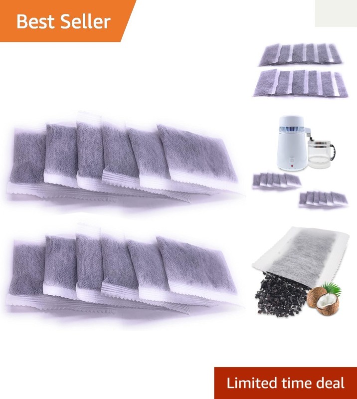 Activated Carbon Distiller Filters – 12pcs for Megahome and More