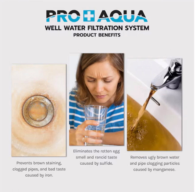 PRO+AQUA PRO-WELL Whole House Well Water Filter System 10 GPM Single Stage NEW gallery