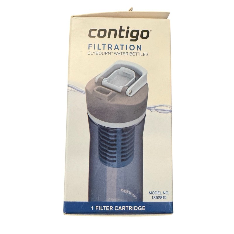Contigo Clybourn Water Bottle Replacement Filter Cartridge Model 1352812 7 pack gallery