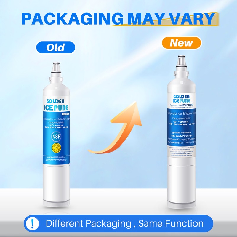 Fit For LG LT600P 5231JA2006A 5231JA2006F 5231JA2006B 469990 Water Filter 3 Pack gallery