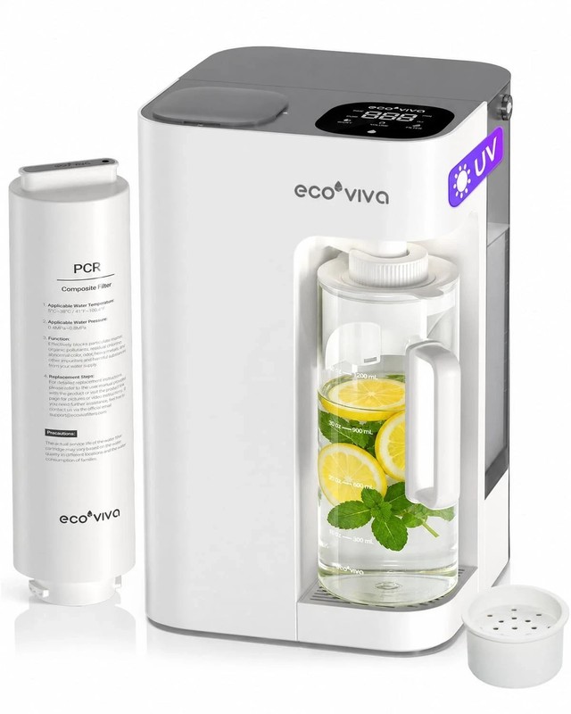 Ecoviva Mate 3 UV RO Water Filter System – White | Open Box