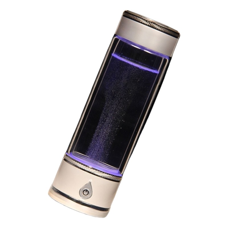 Portable Hydrogens Water Bottle Glass Texture for Sports and Everyday Use