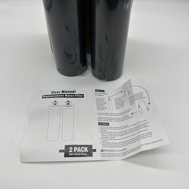 Black Water Filters Replacement Purification Elements BB9-2 (2 PACK) NEW gallery