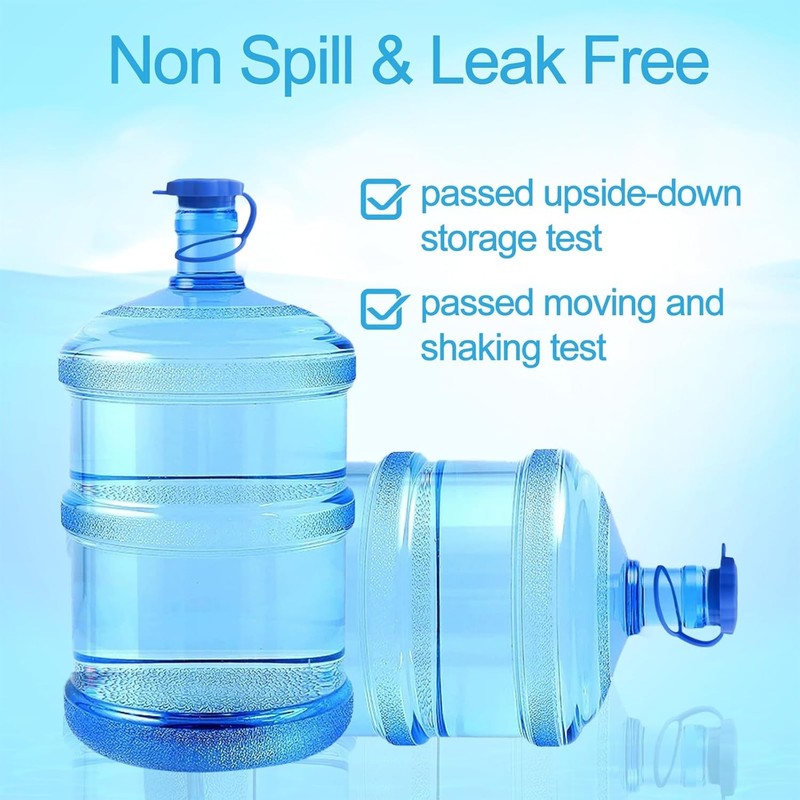5 Pcs Reusable 5 Gallon Water Jug Caps Leak Proof Bottle Lids 55mm Water Bottles gallery