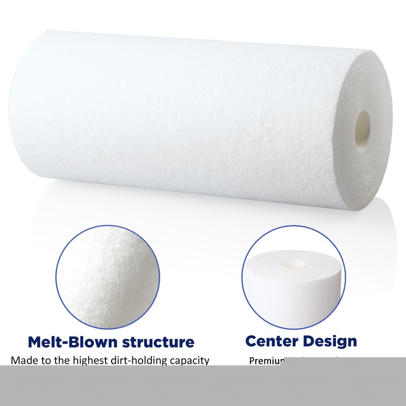 12Pack 5 Micron 10"x4.5" Big Blue Sediment Whole House Water Filter Replacement gallery