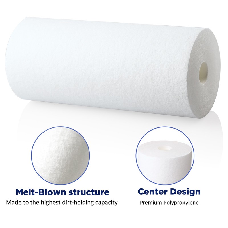 16 Pack 5 Micron 10"x4.5" Big Blue Sediment Water Filter Whole House Cartridges gallery