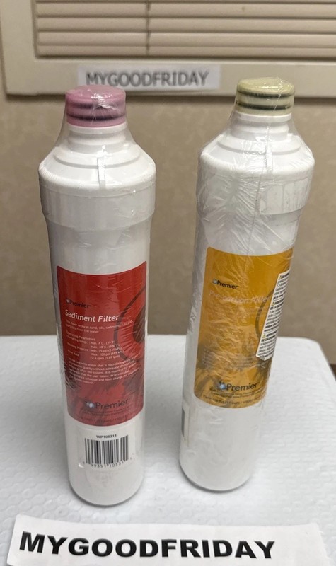 Premier Filters WPI0535I Pre-Carbon & WPI0531I Sediment Cartridges 2-Pack New
