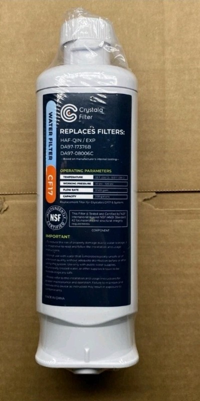 Crystala CF17 Premium Refrigerator Filter HAF-QIN/EXP DA97-17376B DA97-08006C