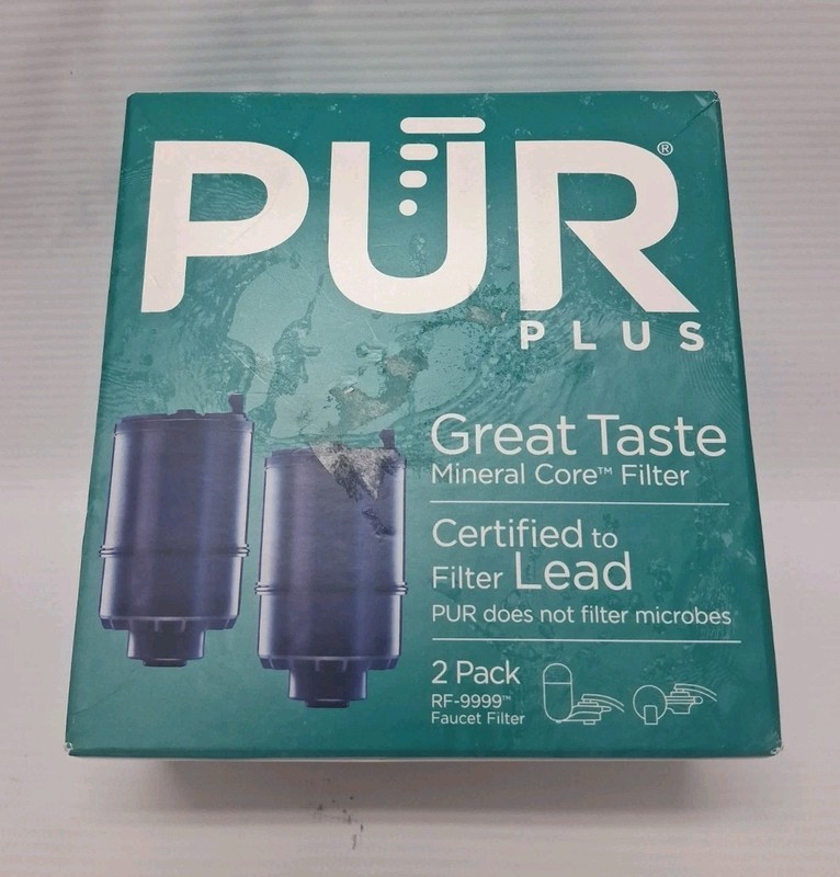 PUR Plus RF-9999 2-pack Replacement Faucet Filters New Sealed