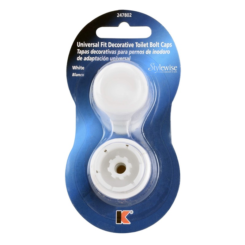 PP835-30WHL Universal Round Toilet Push-On Bolt Caps 1 Count Pack of 1 White gallery