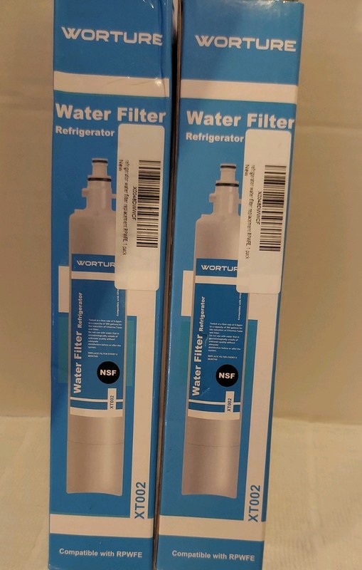 Lot of 2 – Sealed Worture XT002 Water Filter For GE RPWFE & RPWF