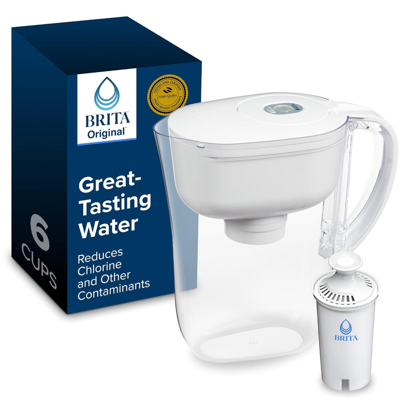Metro Water Filter Pitcher with Smartlight Change Indicator, Bpa-Free, Replaces