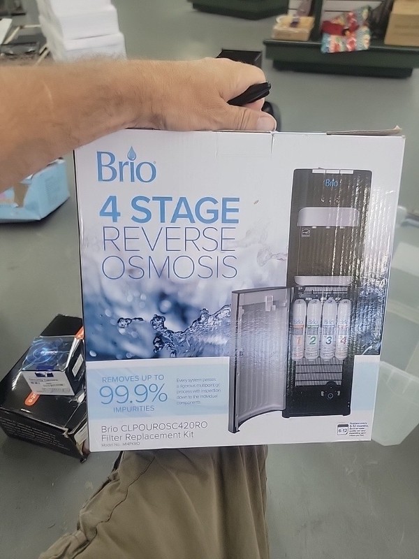 Brio 4 Stage RO Reverse Osmosis Water Cooler Filter Replacement Kit… Fast Ship