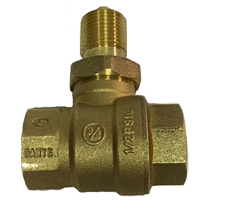 Straight 3/4 Inch Quarter Turn Ball Valve Brass BVS2 Plumbing Shut Off